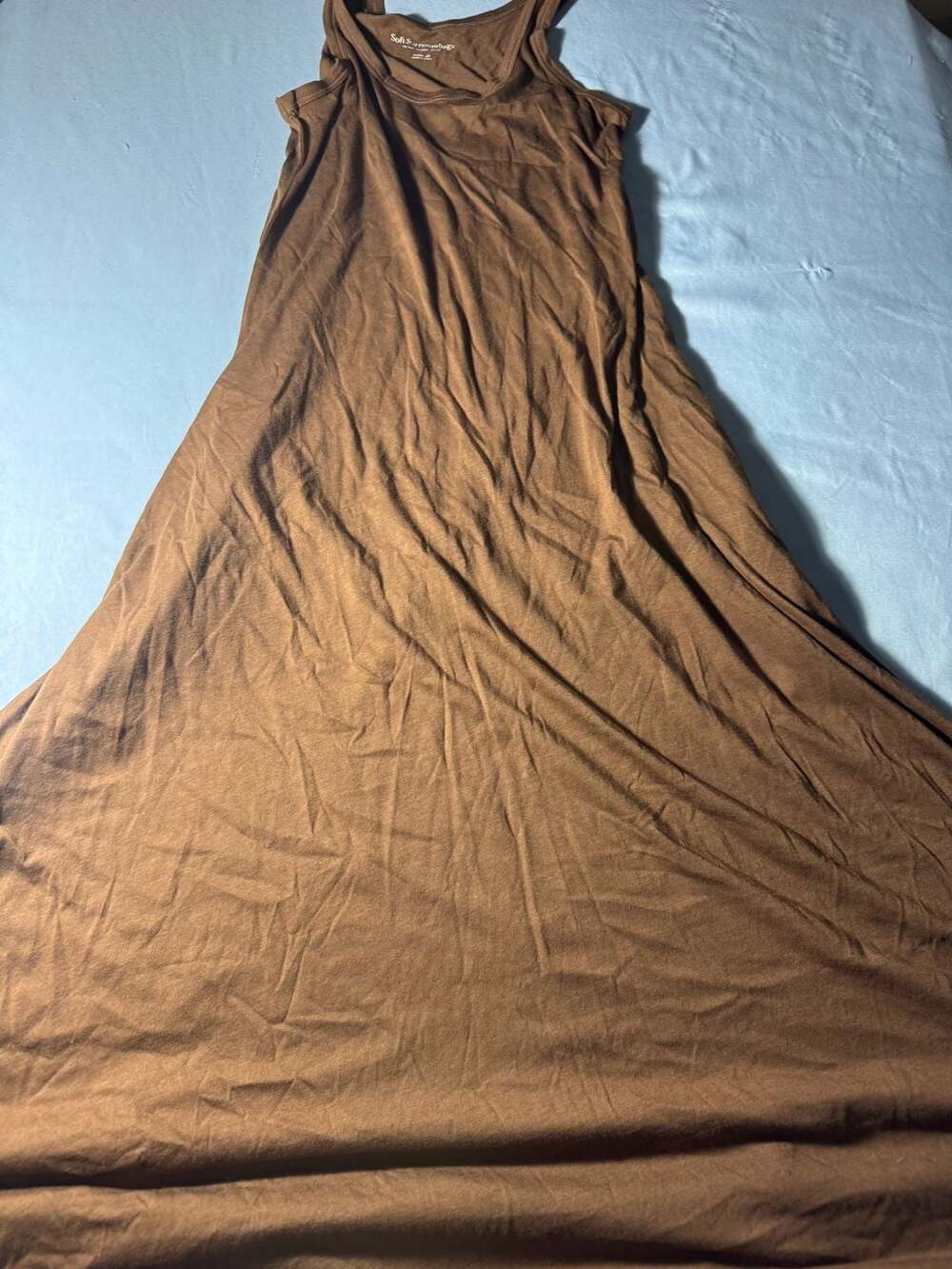 Soft Surroundings Maxi Dress Petite XS Brown Cotton